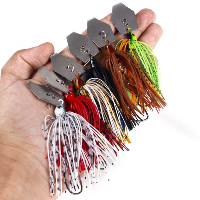 Fishing Lure Soft Plastic - 6 개/대 Chatterbait 낚시 미끼 키트