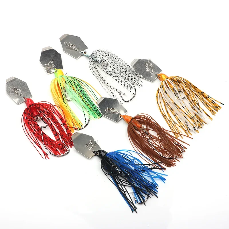 6 개/대 Chatterbait 낚시 미끼 키트 스피너 - Fishing Lure Soft Plastic 리뷰 및 가격