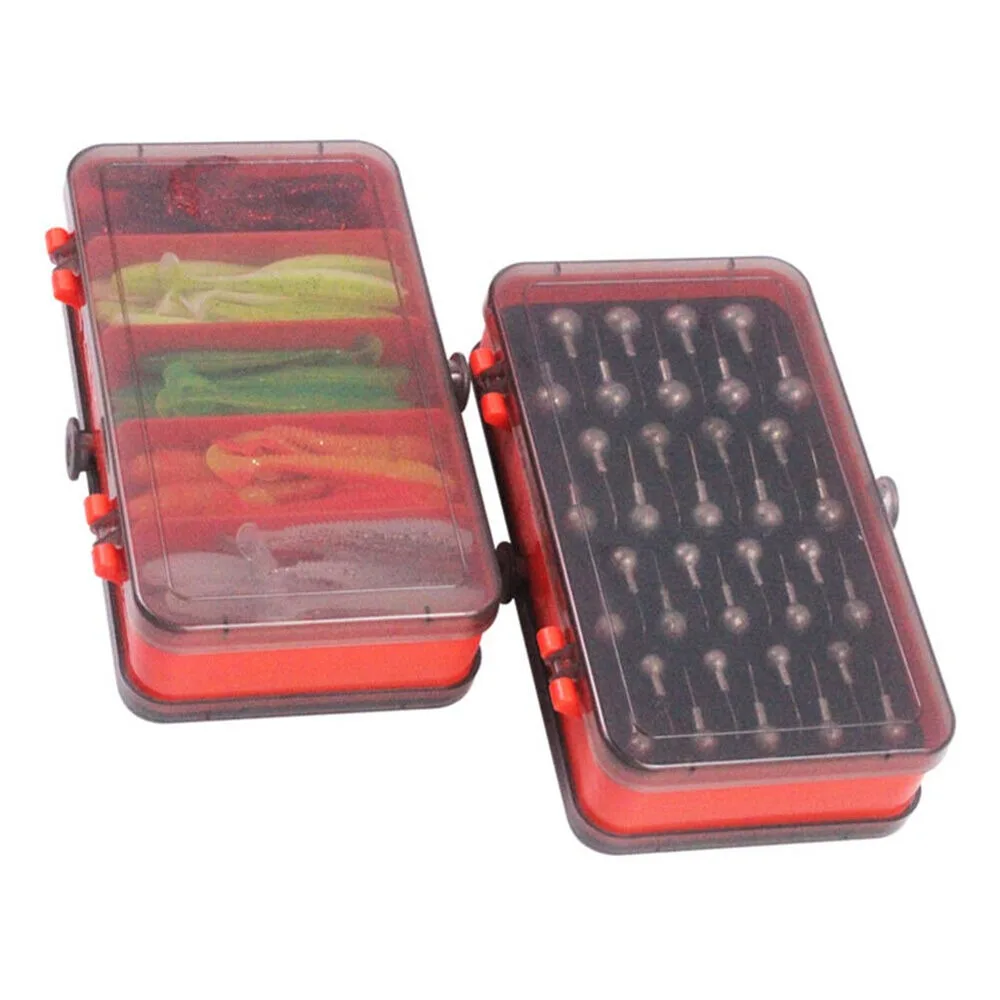 휴대용 양면 분할 미끼 상자 크랭크 지그 헤드 후크 세 - Fishing Lure Soft Plastic 리뷰 및 가격