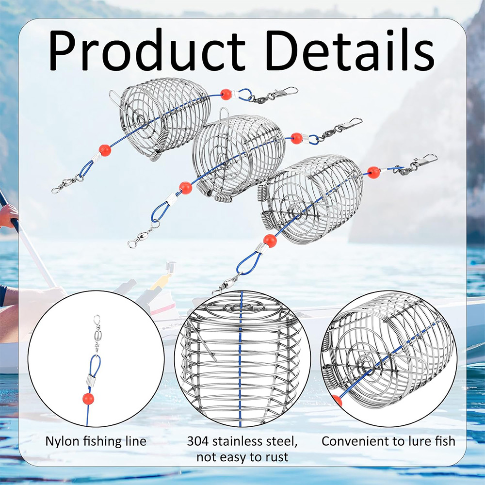 잉어 낚시 미끼 트랩 케이지 대량 스테인리스 스틸 피더 - Fishing Lure Accessories 리뷰 및 가격